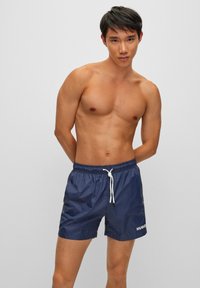 HUGO - HAITI - SLIM FIT - Shorts da mare - dark blue Immagine in miniatura 1