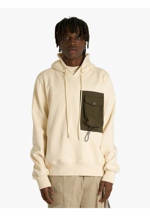 PULLOVER - Felpa con cappuccio - beige