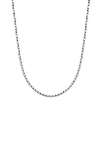 Sølv kædedesign med glatte, runde led, der har en poleret finish og ensartet længde hele vejen igennem. Let og fleksibel.