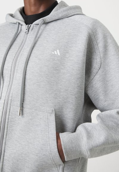 adidas by Stella McCartney Felpa con zip - medium grey heather
