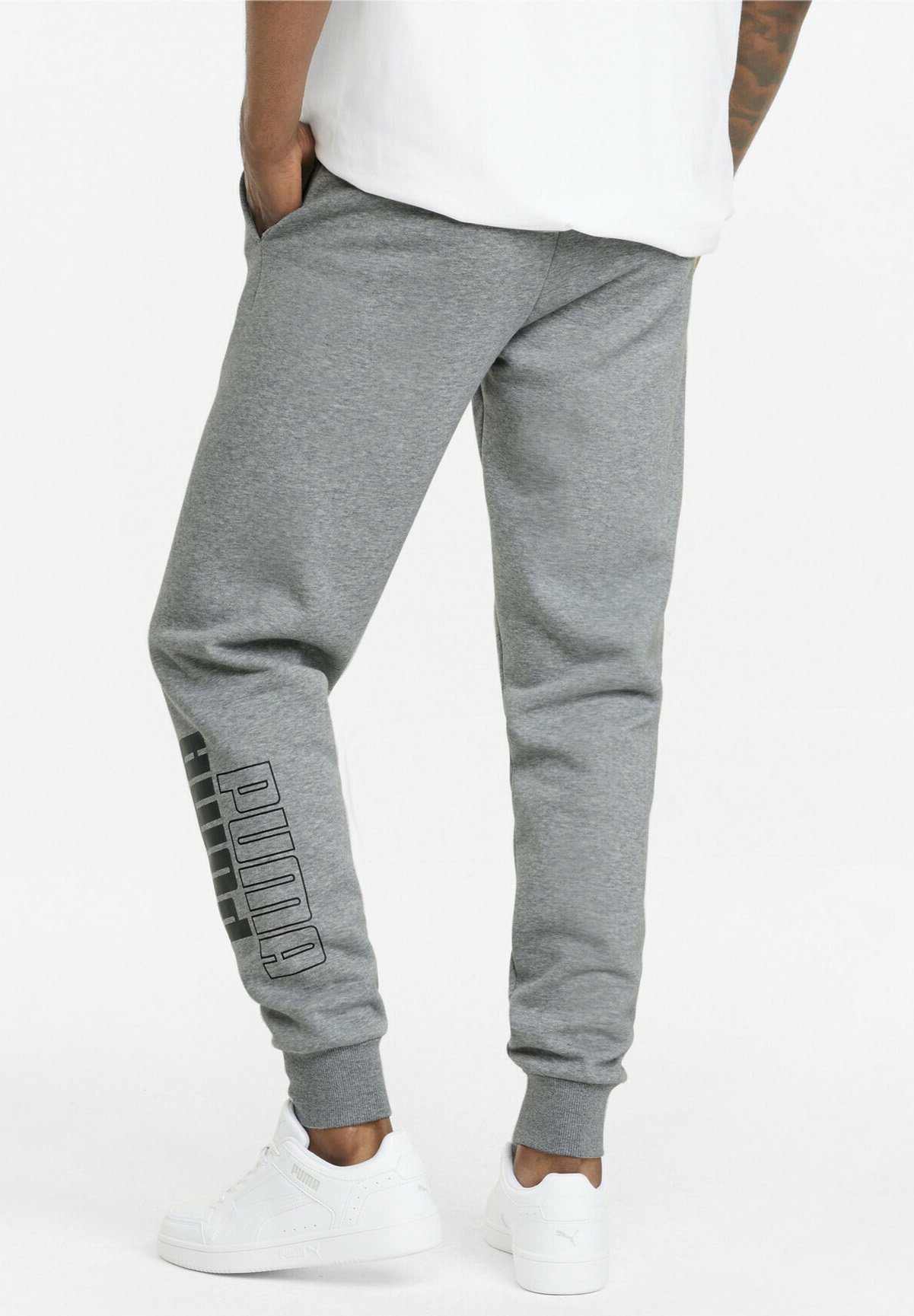 Puma POWER UOMO - Pantaloni sportivi - medium gray heather/grigio - Zalando .it