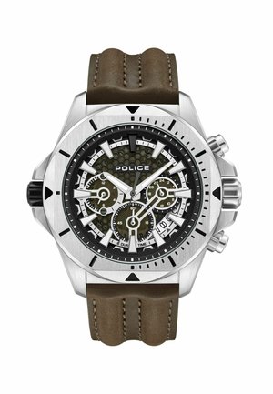 ELECTRICAL QUARZUHR - Chronograph watch - braun- und silberfarben
