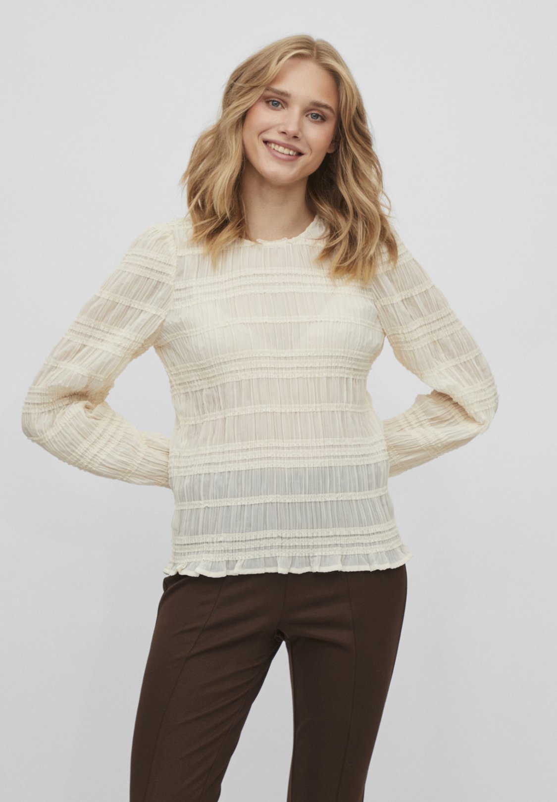 Vila Damen Langarmshirt VIPURY - Boatneck Top