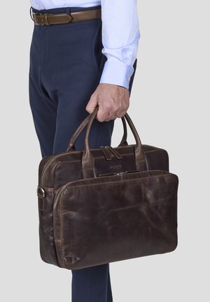 Laptop bag - dark brown