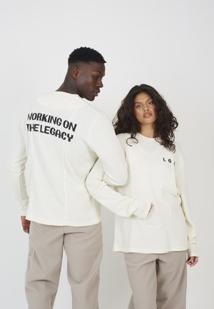 UNISEX - Μπλούζα με μακριά μανίκια - cream