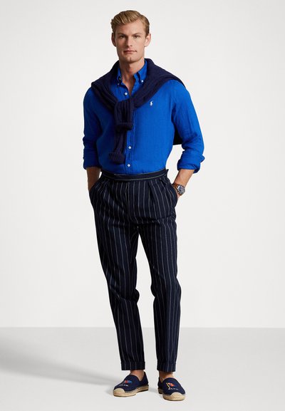 Polo Ralph Lauren SLIM FIT LINEN SHIRT - Skjorta - heritage blue