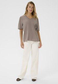Kaffe MAI - T-shirt imprimé - deep taupe