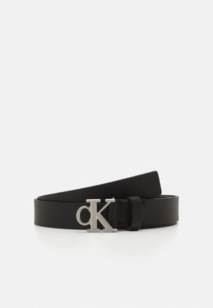 Calvin Klein Jeans MONO PLAQUE BELT  - Cintura - black