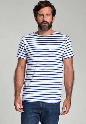 Armor lux MARINIÈRE CLASSIC T-SHIRT - T-shirt print - blanc etoile