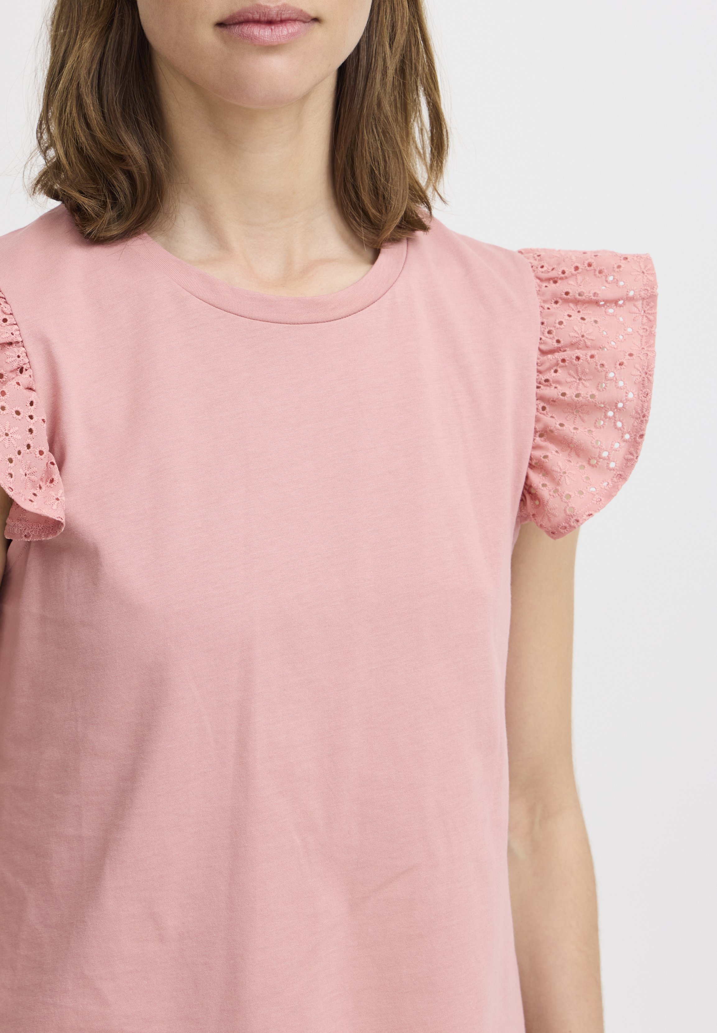 売れ筋商品|||ビーヤング Tシャツ レディース トップス BYRika - Print T-shirt - dusty rose b.young by Zalando BYRika - T-shirt print - dusty rose/roze