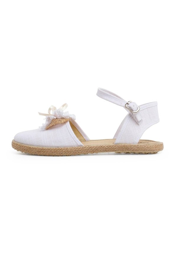 CEREMONIA LINO CON LAZO RÚSTICO - Riemensandalette - blanco