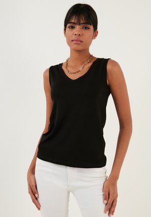 REGULAR FIT - Top - black