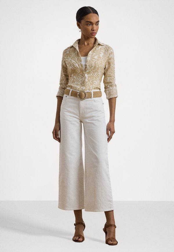 RELAXED FIT FLORAL LINEN SHIRT - Button-down blouse4