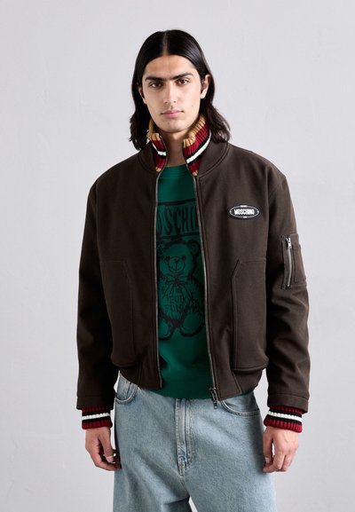 MOSCHINO CAPOSPALLA LUNGO - Μπουφάν τύπου bomber - fantasia marrone