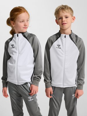 Hummel, HMLLEAD 2.0 TRACK ZIP KIDS - Veste de survêtement - white/steel gray