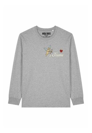 Langarmshirt - mottled grey