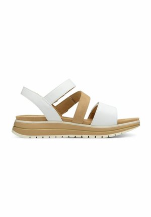 Sandalen met sleehak - white comb