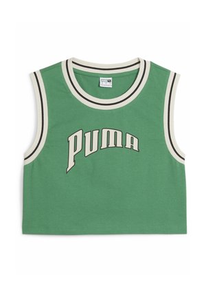 Puma TEAM FOR THE FANBASE GRAPHIC CROPPED - Top - archive green