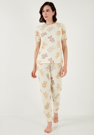 LELA REGULAR FIT - Nachtwäsche Set - beige