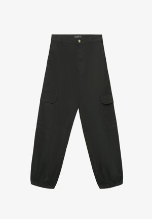 Calliope, PANTALONE LUNGO TINTA UNITA - Pantaloni cargo - ultrablack
