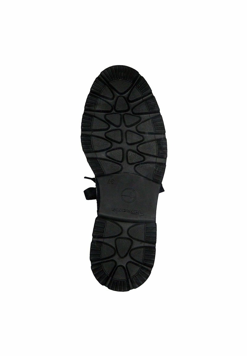 Damen Ankle Boots | Tamaris Plateaustiefelette black struct/anthrazit - IH94073 Damen Ankle Boots | Tamaris Plateaustiefelette black struct/anthrazit - IH94073