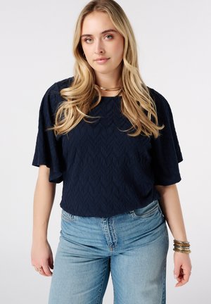 MS Mode, TOP - Blouse - navy blue