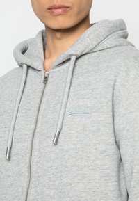 Superdry & Co VINTAGE LOGO ZIPHOOD - Felpa con zip - athletic grey marl