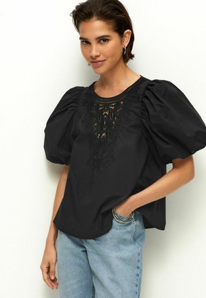 Next CROCHET INSERT PETITE - Blouse - black