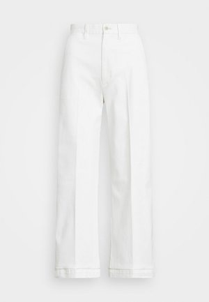 CROPPED FLAT FRONT - Broek - warm white