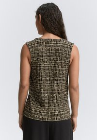 TOM TAILOR V NECK ALLOVERPRINTED - Top - abstract black grid design