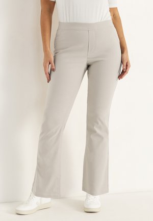 WITH SLIGHT BOOTCUT - Stoffhose - beige