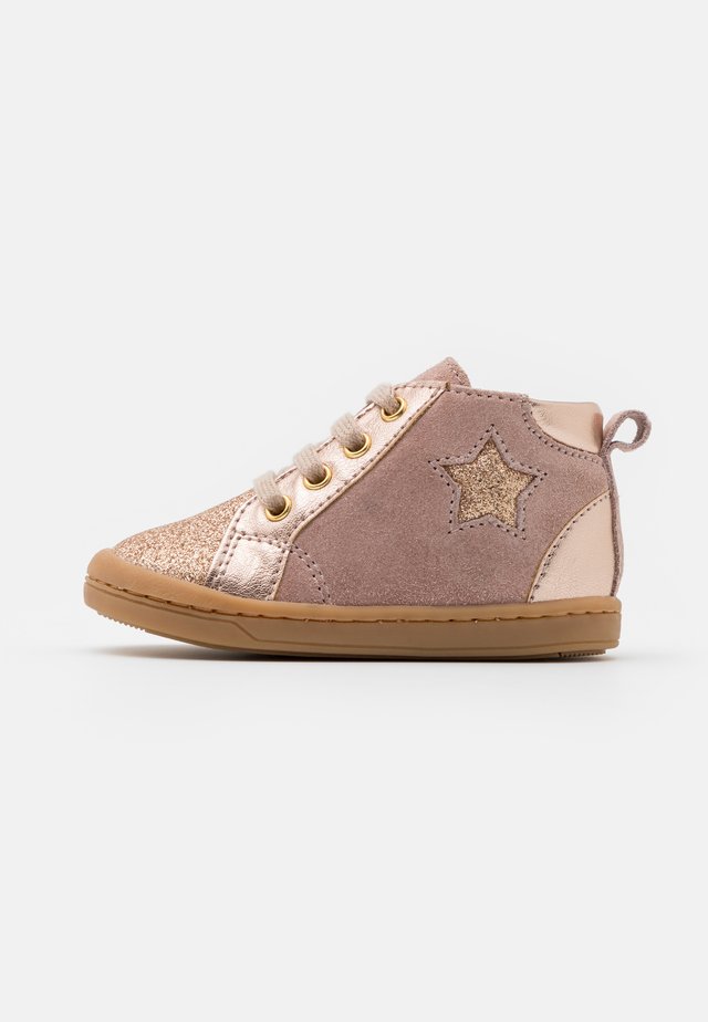 KIKKI STAR - Baby shoes - pink/platine