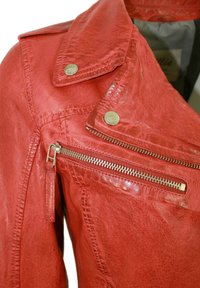 Lederjacken24 FREYA - Lederjacke - rot