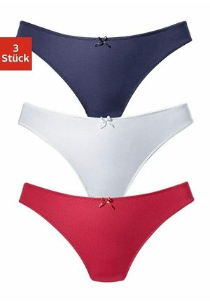 PETITE FLEUR 3 PACK - String - rot/marine/weiß