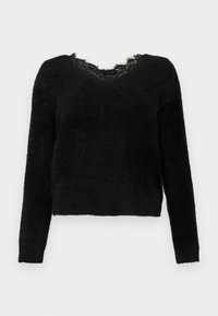 ONLPIUMO V NECK - Strikkegenser - black