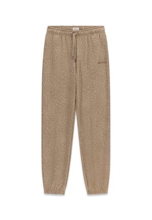 Guess Jeans, LÄSSIGE JOGGINGHOSE MIT PRINT - Pantalon de survêtement - beige