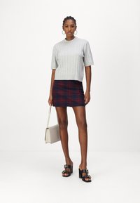 Tommy Jeans CHECK MINI SKIRT - A-lõikeline seelik - rouge winter check