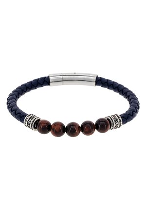 DORIAN - Bracelet - dark blue dark brown silver