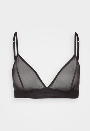 Organic Basics, MESH TRIANGLE BRALETTE - Τριγωνικό σουτιέν - black
