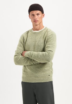 MELANGE - Strickpullover - light moss