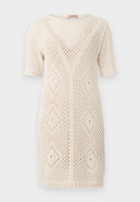 KNITTED DRESS - Denní šaty - parchment paillettes