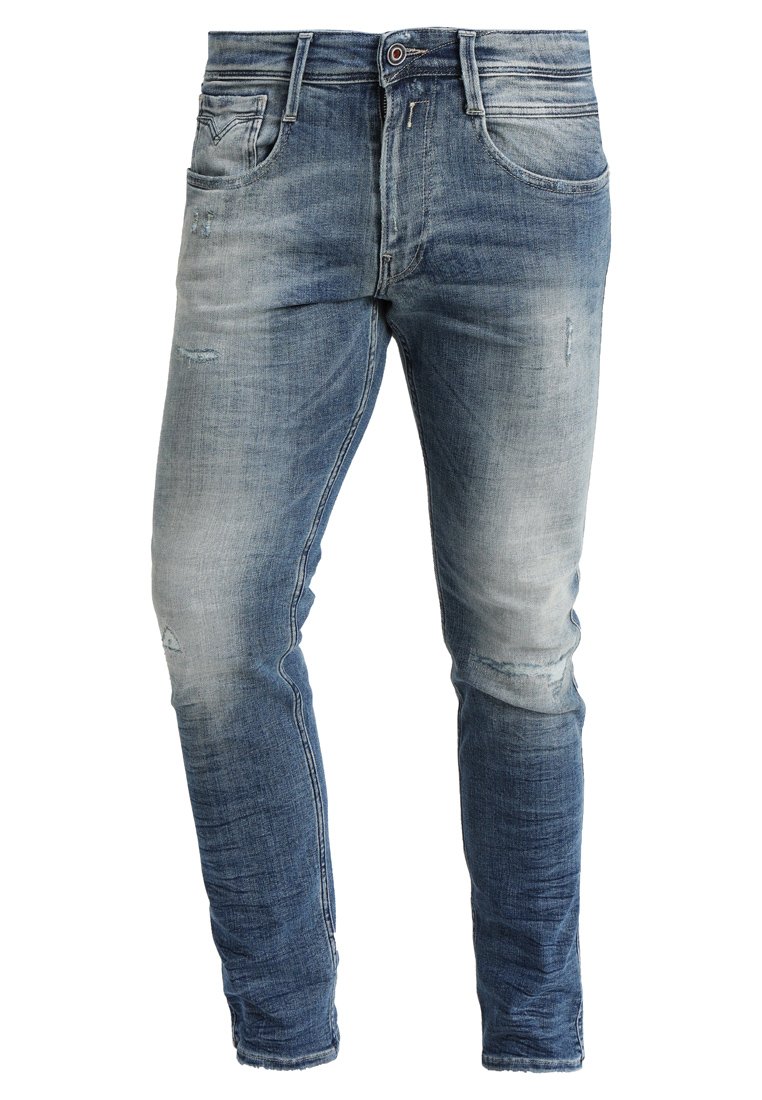 Replay Slim fit jeans blauw denim/bluedenim