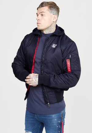 HOODED FLIGHT JACKET - Light jacket - navy