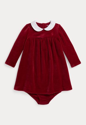 VELOUR DRESS & BLOOMER - Kelnaitės - holiday red