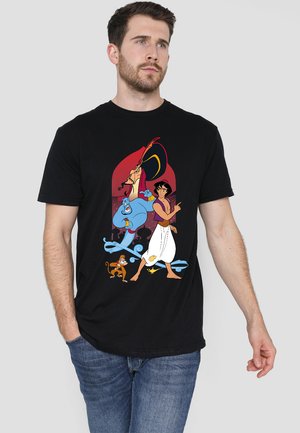ALADDIN THE GENIE, JAFAR AND ABU - Print T-shirt - black