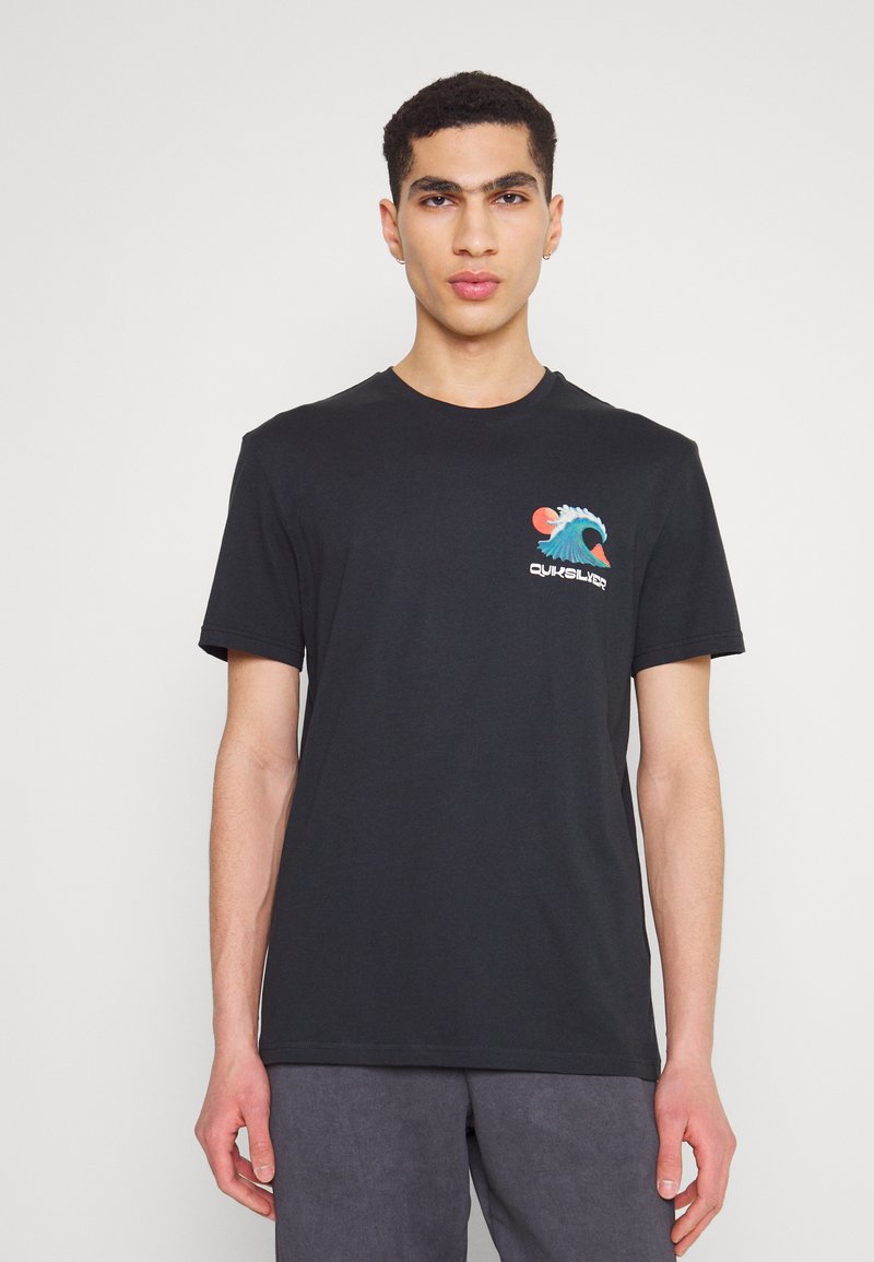 Quiksilver OCEAN Print Tshirt black Zalando.ie