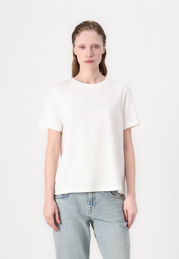 TONAL GRAPHIC  - Print T-shirt - eggshell