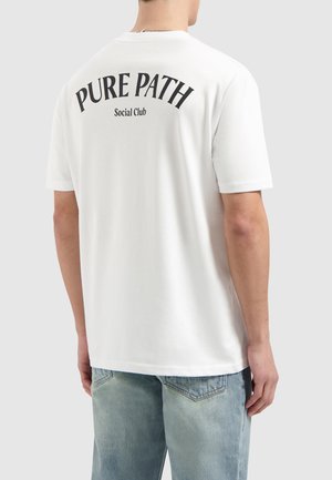 CREWNECK - Print T-shirt - white