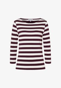 Geselecteerd, ruby orchid offwhite regular stripes