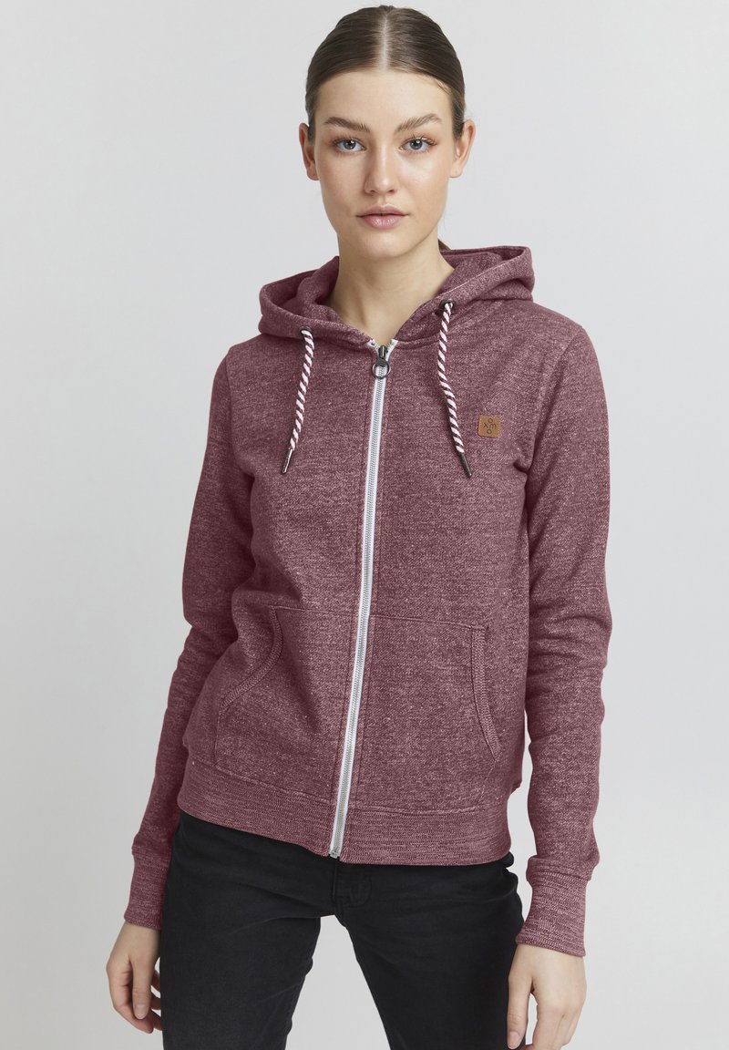 Oxmo OXCelia - Sudadera con cremallera - wine red melange